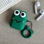 Wholesale Cute Design Cartoon Silicone Cover Skin for Airpod (1 / 2) Charging Case (Green Frog)